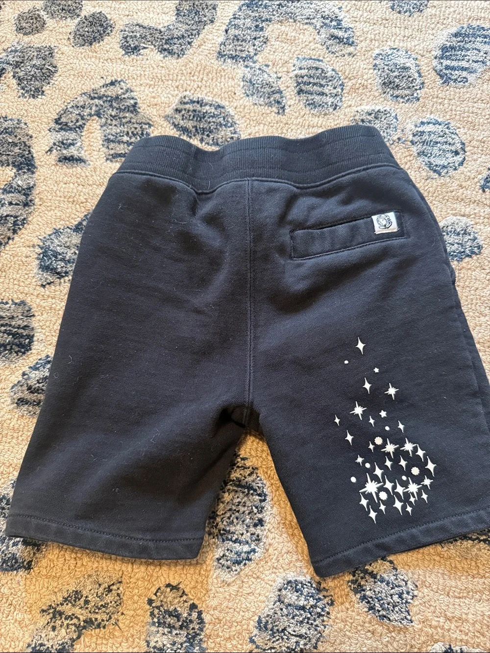 Billionaire Boys Club Black Space Embroidered Kids Shorts